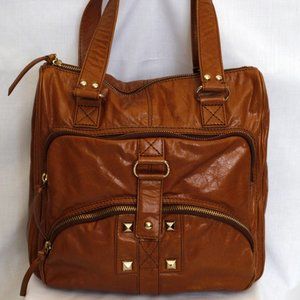 NWOT GIANNI BINI Tan Leather Satchel